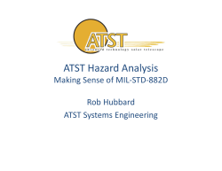 ATST Hazard Analysis