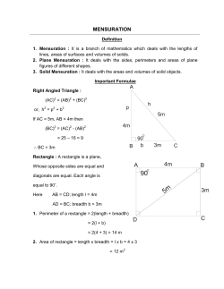 mensuration - MySolutionGuru