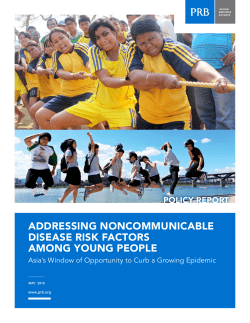 addressing noncommunicable disease risk factors among