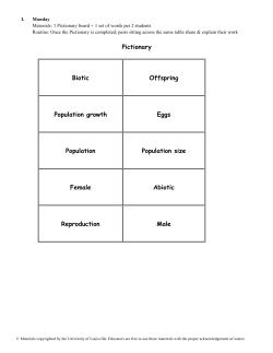 Pictionary Biotic Offspring Population growth Eggs Population