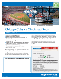 Chicago Cubs vs Cincinnati Reds