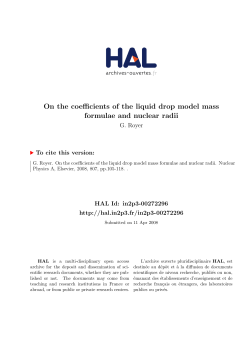 On the coefficients of the liquid drop model mass formulae and