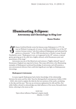 Illuminating Eclipses - Shakespeare Oxford Fellowship