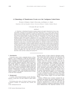 A Climatology of Thundersnow Events over the Contiguous United