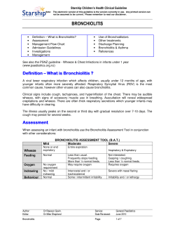 BRONCHIOLITIS