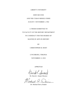 John McCone and the Cuban Missile Crisis