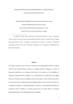 The Mechanical and Psychological Effects of Electoral Systems: