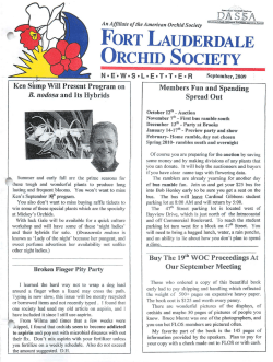 September - Fort Lauderdale Orchid Society