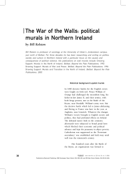 political murals in Northern Ireland - International State Crime Initiative