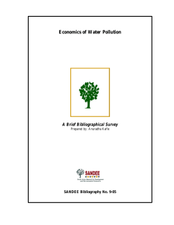 Bibliography on Economics of Water Pollution