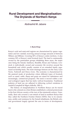 The Drylands of Northern Kenya - DigitalCommons@Macalester