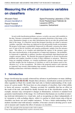 Measuring the effect of nuisance variables on classifiers