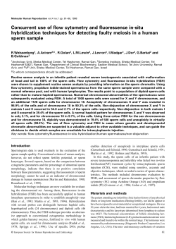 Concurrent use of flow cytometry and fluorescence in