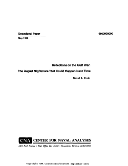 center for naval analyses