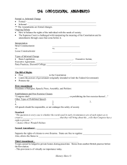 The Amendments