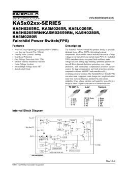 KA5M02659R (5M02659R) DataSheet Power Switch (FPS)