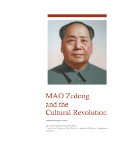 MAO Zedong and the Cultural Revolution