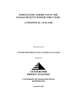 Portuguese-Americans in the Massachusetts Power Structure
