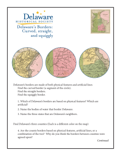 Delaware`s Borders: Curved, straight, and squiggly