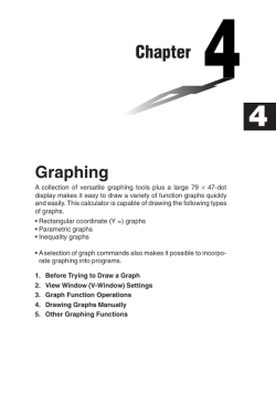Chapter 4 Graphing