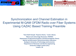 Synchronization and Channel Estimation in