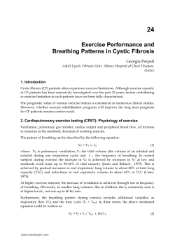 Exercise Performance and Breathing Patterns in