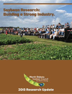 Soybean Research: Building a Strong Industry.