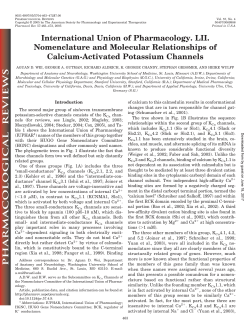 International Union of Pharmacology. LII. Nomenclature and