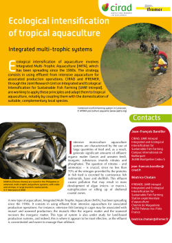 Ecological intensification of tropical aquaculture