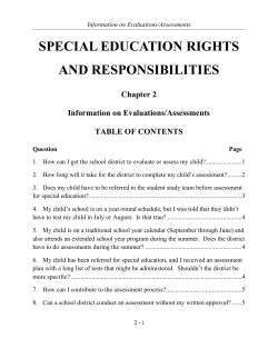 special education rights and responsibilities