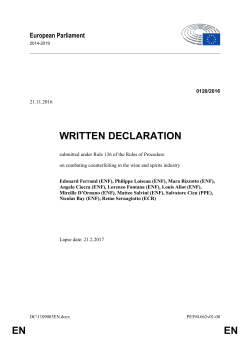 en en written declaration