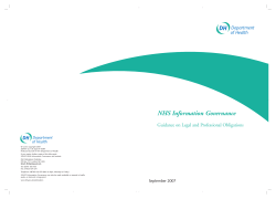 NHS Information Governance
