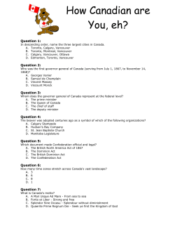 How Canadian are You, eh?