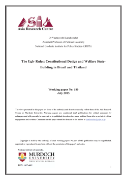 The Ugly Rules: Constitutional Design and Welfare State