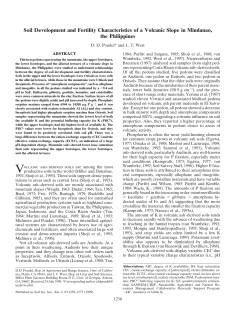 Soil Development and Fertility Characteristics of a Volcanic Slope