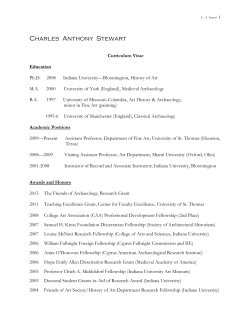 Charles Anthony Stewart - University of St. Thomas