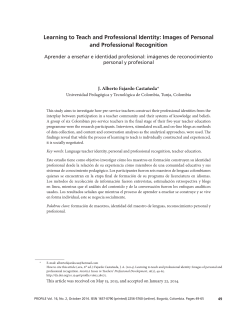 Learning to Teach and Professional Identity