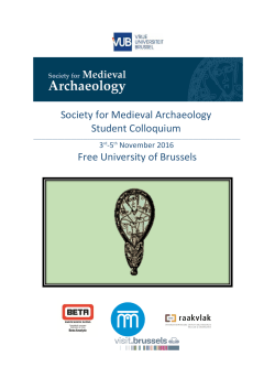 Society for Medieval Archaeology Student Colloquium Free