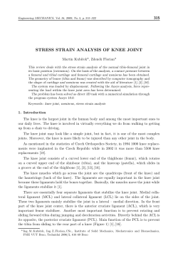 stress strain analysis of knee joint