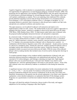 A Conceptual Approach to Phrasal-Verb Instruction