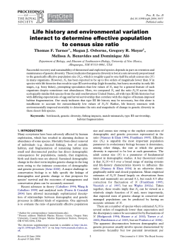 Life history and environmental variation interact to determine