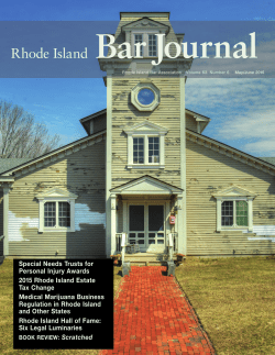 May/June 2015 - Rhode Island Bar Association