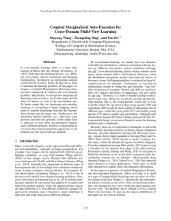 Coupled Marginalized Auto-Encoders for Cross-Domain Multi