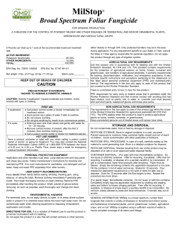 MilStop&reg; Label - BioWorks Inc.