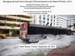 Adapting to Sea Level Rise to the Year 2100 and Beyond in the