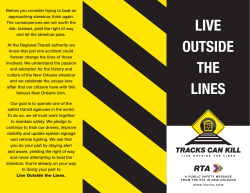 Live Outside the Lines - the New Orleans Regional Transit Authority