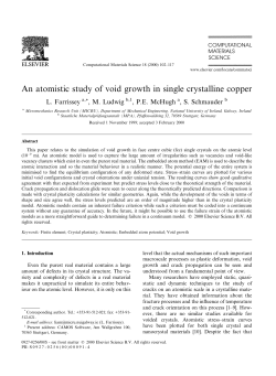 An atomistic study of void growth in single crystalline copper