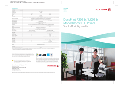 DocuPrint P205 b / M205 b Monochrome LED Printer
