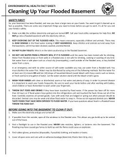 Cleaning Up Your Flooded Basement