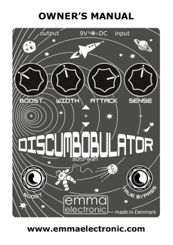 Manual - Emma Electronic